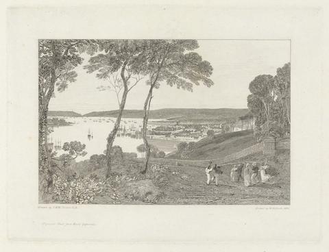 William Bernard Cooke Plymouth Dock from Mount Edgecumbe