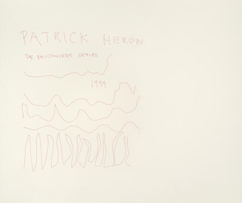 Patrick Heron The Brushwork Series: Title Page