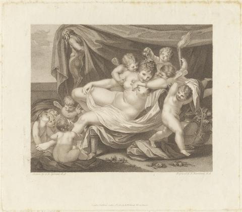 Francesco Bartolozzi RA Venus Surrounded by Cupids