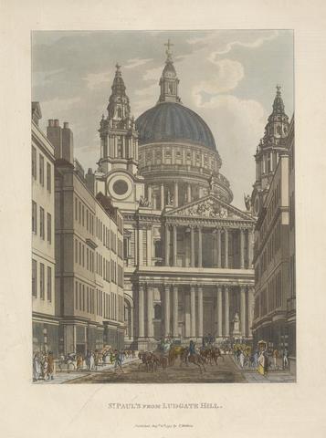 unknown artist St. Paul's from Ludgate Hill