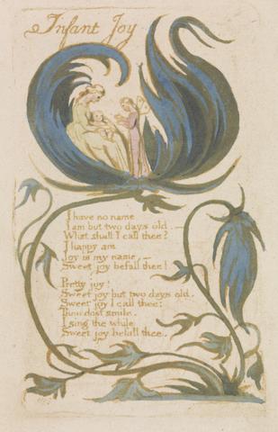 William Blake Songs of Innocence, Plate 14, "Infant Joy" (Bentley 25)