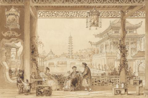 Thomas Allom The Terrace of a Mandarin's House in Peking