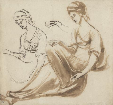 George Romney Studies of a Seated Woman