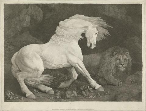 George Stubbs A Horse Affrighted by a Lion