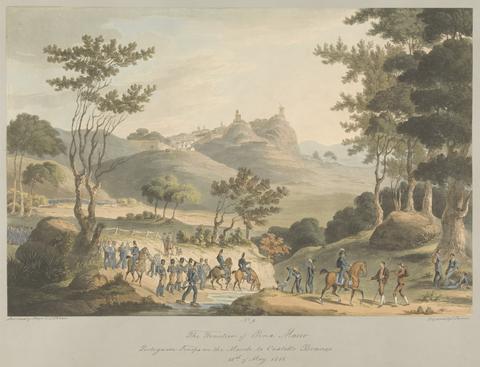 Charles Turner No. 9 The Frontier of Pina Macor. Portugese Troops on the March to Costello Branco, 18th May 1811