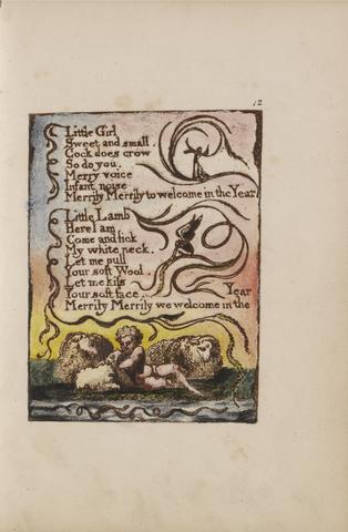William Blake Songs of Innocence and of Experience, Plate 12, "Spring" (Bentley 23)