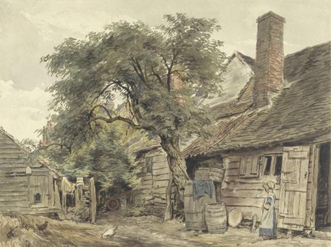 William Henry Hunt Backyard of a Cottage
