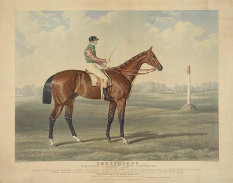 Charles Hunt Racing: "Phosophorus", Rode by George Edwards, Winner of the Derby Stakes at Epsom, 1837