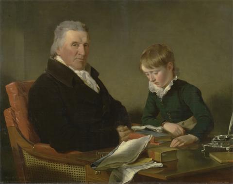 Ramsay Richard Reinagle Francis Noel Clarke Mundy and His Grandson, William Mundy