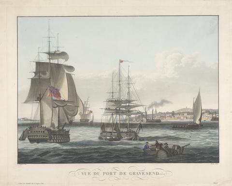 Vue du Port de Gravesend