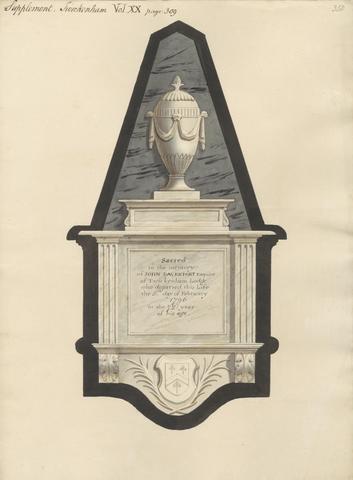 Daniel Lysons Memorial to John Davenport from Wickernham Church