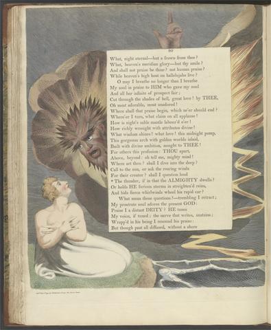 William Blake Young's Night Thoughts, Page 80, "The thunder if in that the Almighty dwells"