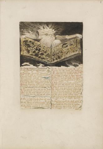 William Blake The First Book of Urizen, Plate 8, "In Living Creations Appear'd...." (Bentley 5)