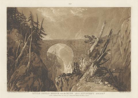 Joseph Mallord William Turner Little Devil's Bridge over the Russ above Altdorft, Switzerland