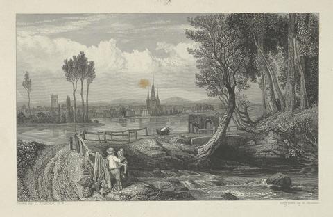 Edward Francis Finden View of Lichfield