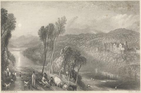 William Miller Abbotsford from the Northern Bank of the Tweed