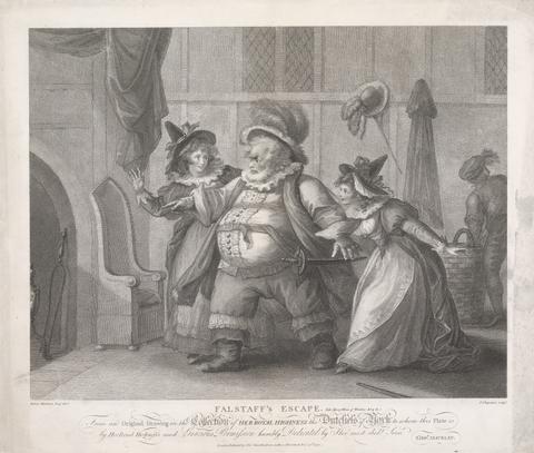 John Chapman Falstaff's Escape - "The Merry Wives of Windsor," Act IV, Scene II
