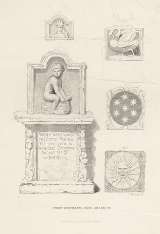 Street Monuments, Signs, Badges, &c., Plate 1