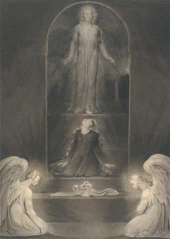 William Blake Mary Magdalen at the Sepulchre