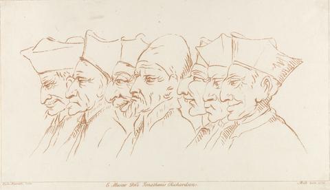Arthur Pond Untitled: Seven men's heads