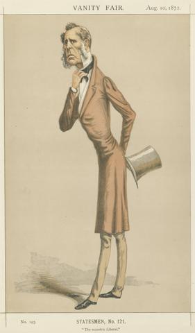 unknown artist Politicians - Vanity Fair. 'The eccentric Liberal.' The Rt. Hon. Edward Horsman. 10 August 1872