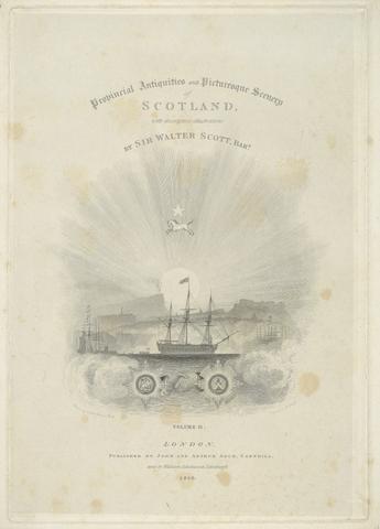 Robert Wallis Title Page: Provincial Antiquities and Picturesque Scenery of Scotland, Volume II
