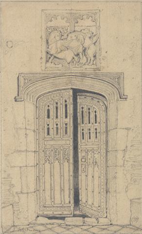 John Sell Cotman South Door, Arminghall Hall, Norfolk