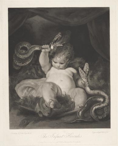 William James Ward The Infant Hercules