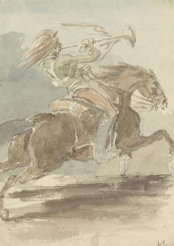 James Stuart Trumpeter on Galloping Horse