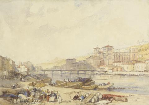 James Duffield Harding Lyons from Quayside on the Rhone