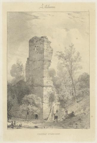 Richard Parkes Bonington Lillebonne - Château d'Harcourt