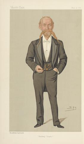 Leslie Matthew 'Spy' Ward Railway Officials - Vanity Fair. 'Railway Trusts.' Captain Francis Pavy. 16 March 1891