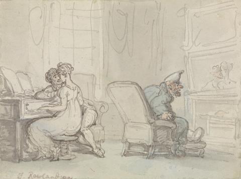 Thomas Rowlandson Reflections, or the Music Lesson
