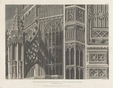 Thomas Sutherland Fragments & Parts of the Exterior of Henry the Seventh Chapel, Westminster Abbey