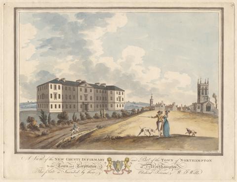 A View of The New County Infirmary and part of the Town of Northampton