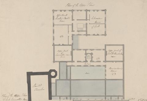 Sir John Soane Plan of the Upper Floor of Lord Committee Rooms