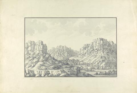Giovanni Battista Borra View of Hill Towns or Ruins near Damascus