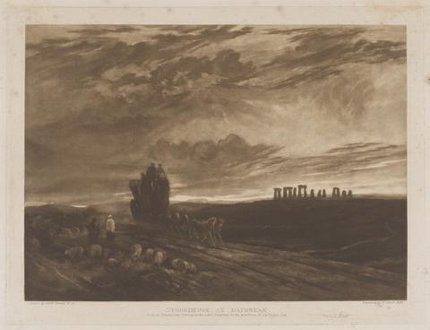 Sir Frank Short Stonehenge at Daybreak