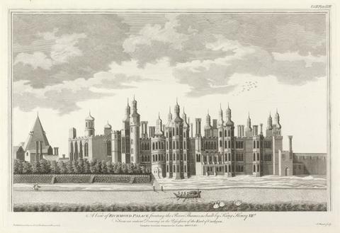 James Basire A View of Richmond Palace fronting the River Thames