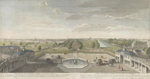 Jacques Rigaud Prospect of St. James Park from Bukingam House
