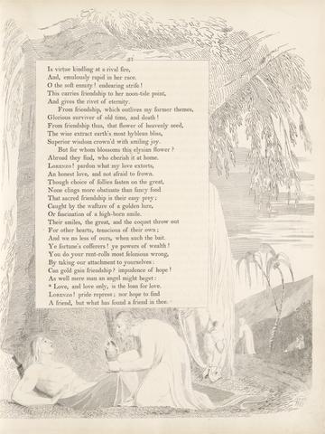 William Blake Plate 21 (page 37): 'Love, and love only, is the loan for love'