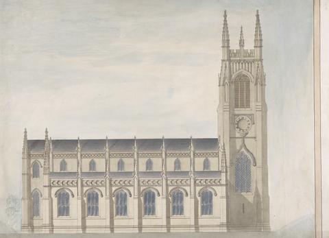Sir Jeffry Wyatville Elevation of an Unidentified Church