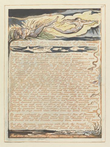William Blake Jerusalem, Plate 45, "Bath, healing City!...."