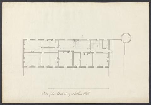 James Wyatt Cobham Hall, Kent: Plan of the Attic Story