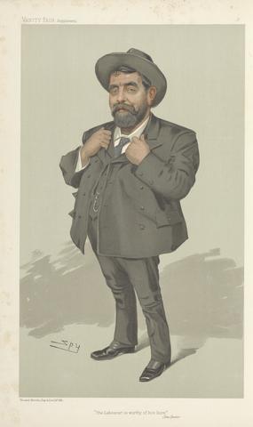 Vanity Fair: Trade Union Officials; 'The Labourer is Worthy of his Hire', Mr. Will Crooks, April 6, 1905