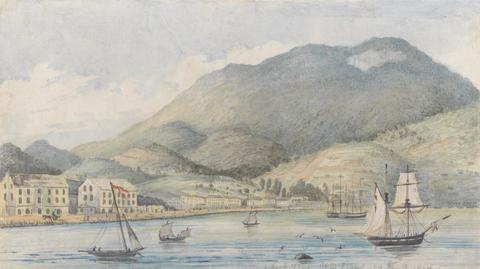 Lt. Gen. Charles Emilius Gold A View of Hobart, Tasmania