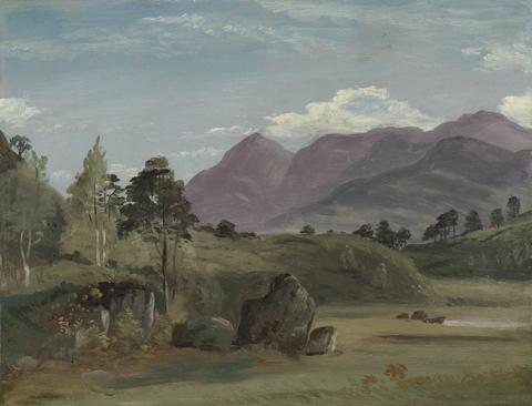 Lionel Constable Mountain Landscape, possibly in the Lake District