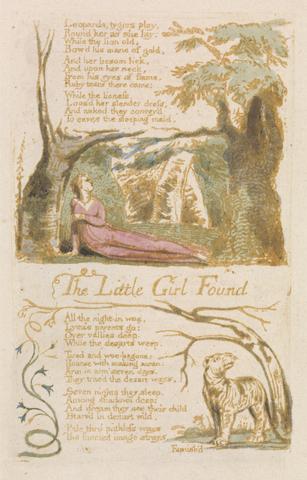 William Blake Songs of Innocence, Plate 6, "The Little Girl Found" (Bentley 35)