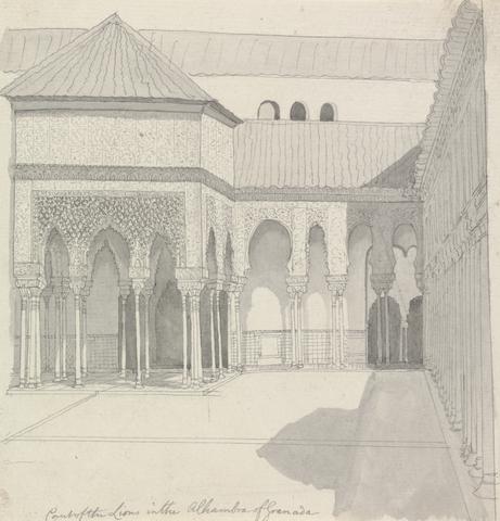 Henry Swinburne Court of the Lions in the Alhambra of Granada