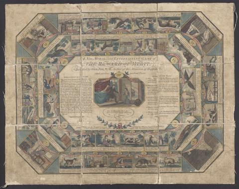 Fox, Geo. (George) A new, moral, and entertaining game of the reward of merit /